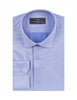 Blue Twill Classic Single Cuff Shirt-Makrom
