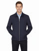 Blue Zip-Up Jacket with Classic Collar-Makrom