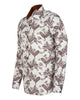 Brown Paisley Print Long Sleeve Shirt-Makrom