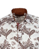Brown Paisley Print Long Sleeve Shirt-Makrom