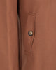 Brown Single Breasted Overcoat with Removable Quilted Insert-Makrom
