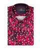 Burgundy Abstract Polka Print-Makrom