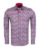 Burgundy Paisley Print with Matching Handkerchief-Makrom