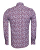 Burgundy Paisley Print with Matching Handkerchief-Makrom