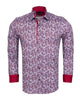 Burgundy Paisley Print with Matching Handkerchief-Makrom