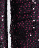 Burgundy Sequin Design Blazer with Matching Bow Tie-Makrom