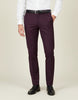 Burgundy Plain Suit Trouser
