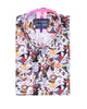 Cat Print Shirt with Matching Handkerchief-Makrom