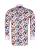 Cat Print Shirt with Matching Handkerchief-Makrom