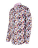 Cat Print Shirt with Matching Handkerchief-Makrom