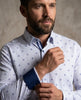 Circle Printed stripe design Pure Cotton Shirt