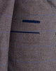 Classic Brown Three Piece Check Suit-Makrom