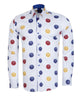 Colourful Balls Print Shirt with Matching Handkerchief-Makrom