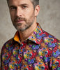 Colourful Bubbles Print Men's Shirt with Matching Handkerchief