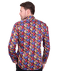 Colourful Bubbles Print Men's Shirt with Matching Handkerchief-Makrom