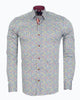 Colourful Dotted Print Shirt with Matching Handkerchief-Makrom