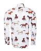 Colourful Horses Print with Matching Handkerchief-Makrom