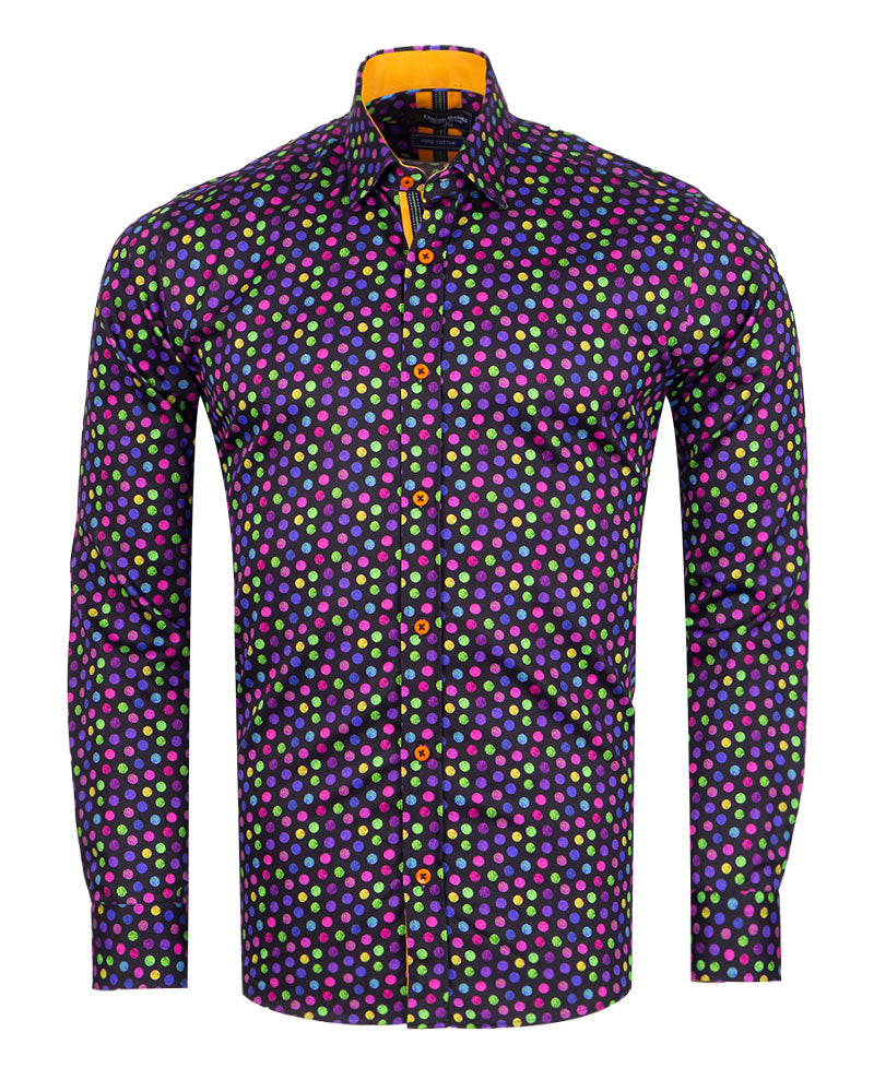 Colourful Polka Dot Print with Matching Handkerchief-Makrom