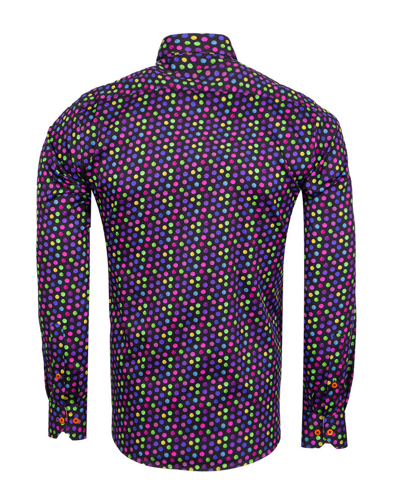 Colourful Polka Dot Print with Matching Handkerchief-Makrom