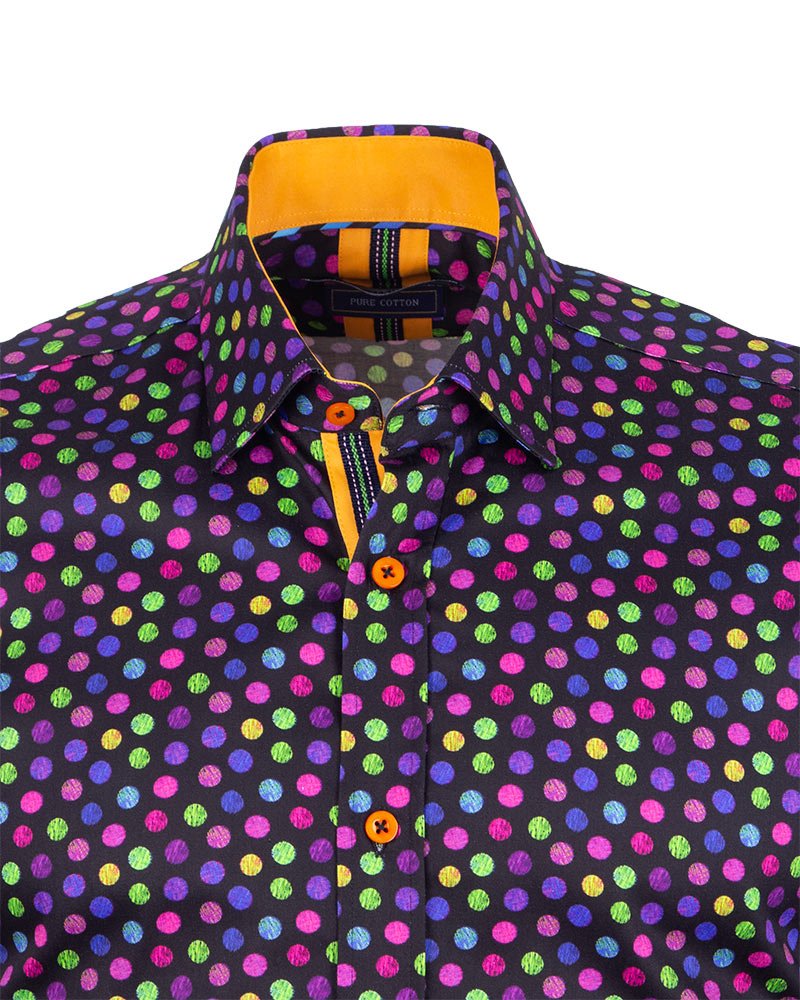 Colourful Polka Dot Print with Matching Handkerchief-Makrom