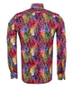 Colourful Print Men's Shirt with Matching Handkerchief-Makrom