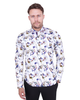 Colourful Silhouette Print Shirt with Matching Handkerchief-Makrom