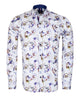 Colourful Silhouette Print Shirt with Matching Handkerchief-Makrom