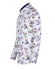 Colourful Silhouette Print Shirt with Matching Handkerchief-Makrom
