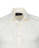 Cream Classic Twill Short Sleeve Shirt-Makrom