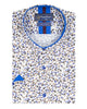 Cream Floral Print Short Sleeve Shirt-Makrom