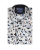 Cream Flower Print with Matching Handkerchief-Makrom