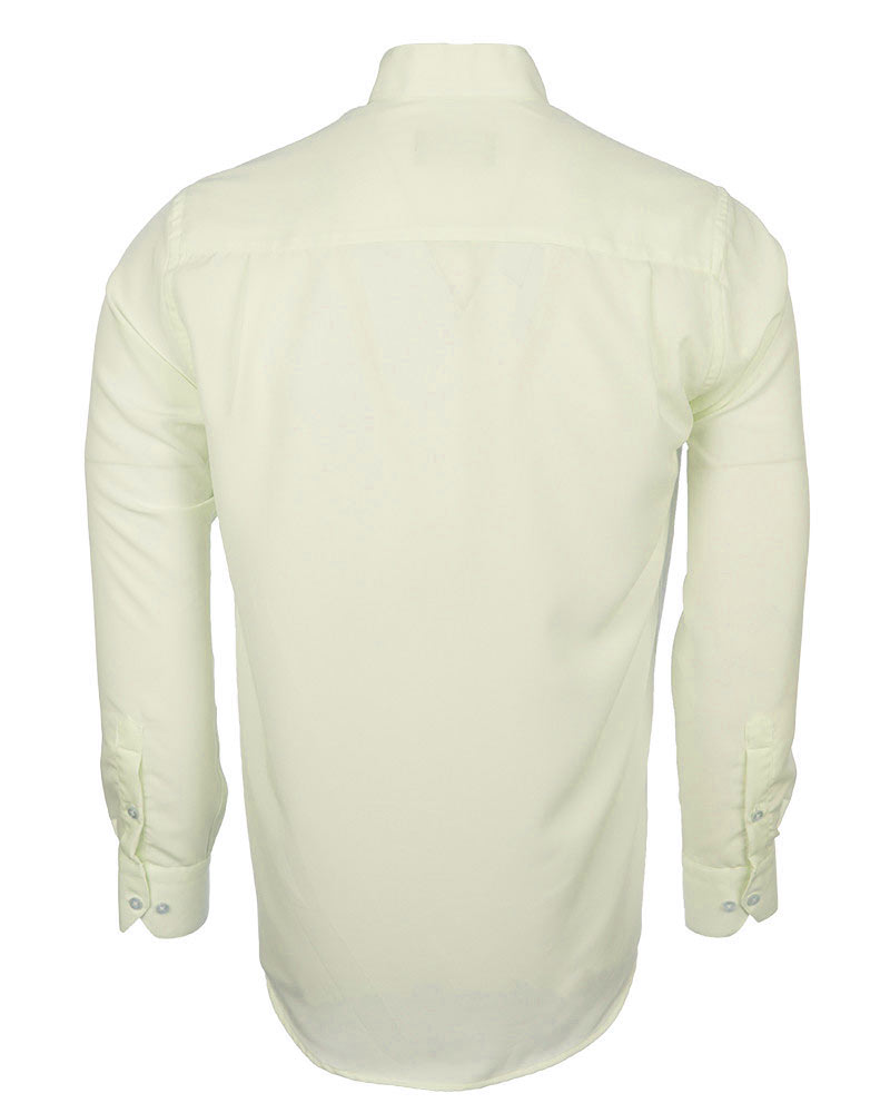 Cream Grandad Collar Chain shirt with Diamantes-Makrom