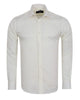 Cream Twill Classic Single Cuff Shirt-Makrom