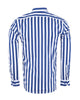 Dark Blue Bold Striped Classic Men's Shirt-Makrom