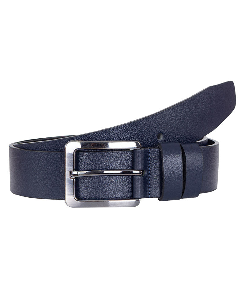 Dark Blue Leather Belt B54-Makrom