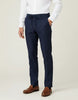 Dark Blue Linen Plain Suit Trouser-Makrom