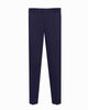 Dark Blue Plain Fashion Trouser-Makrom