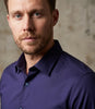 Dark Blue Plain Pure Cotton Men's Shirt