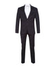 Dark Blue Pure Wool Classic Plain 3 Piece Men's Suit-Makrom