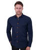 Classic Black Dotted Print Men's Shirt