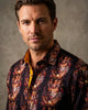 Egyptian Mask Print Pure Cotton Shirt-Makrom
