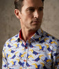 Exotic Tropical Bird Print with Matching Handkerchief