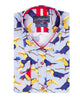 Exotic Tropical Bird Print with Matching Handkerchief-Makrom