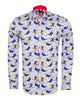 Exotic Tropical Bird Print with Matching Handkerchief-Makrom