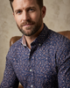 Floral Vine Pure Cotton Print Shirt-Makrom