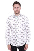 Flying Mallard Print Shirt with Matching Handkerchief-Makrom