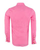 Fuchsia Classic Linen Long Sleeve Shirt-Makrom