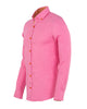Fuchsia Classic Linen Long Sleeve Shirt-Makrom