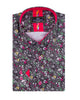 Fuchsia Colourful Floral Print Shirt-Makrom