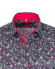 Fuchsia Colourful Floral Print Shirt-Makrom